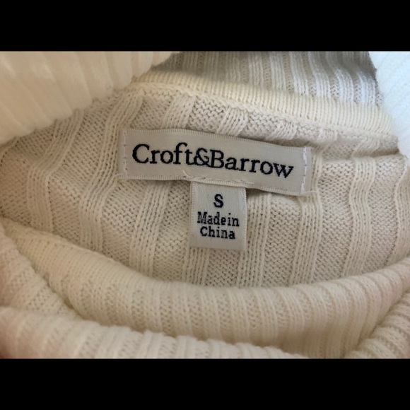 Croft & Barrow Creamy Ribbed Turtleneck - Picture 7 of 7